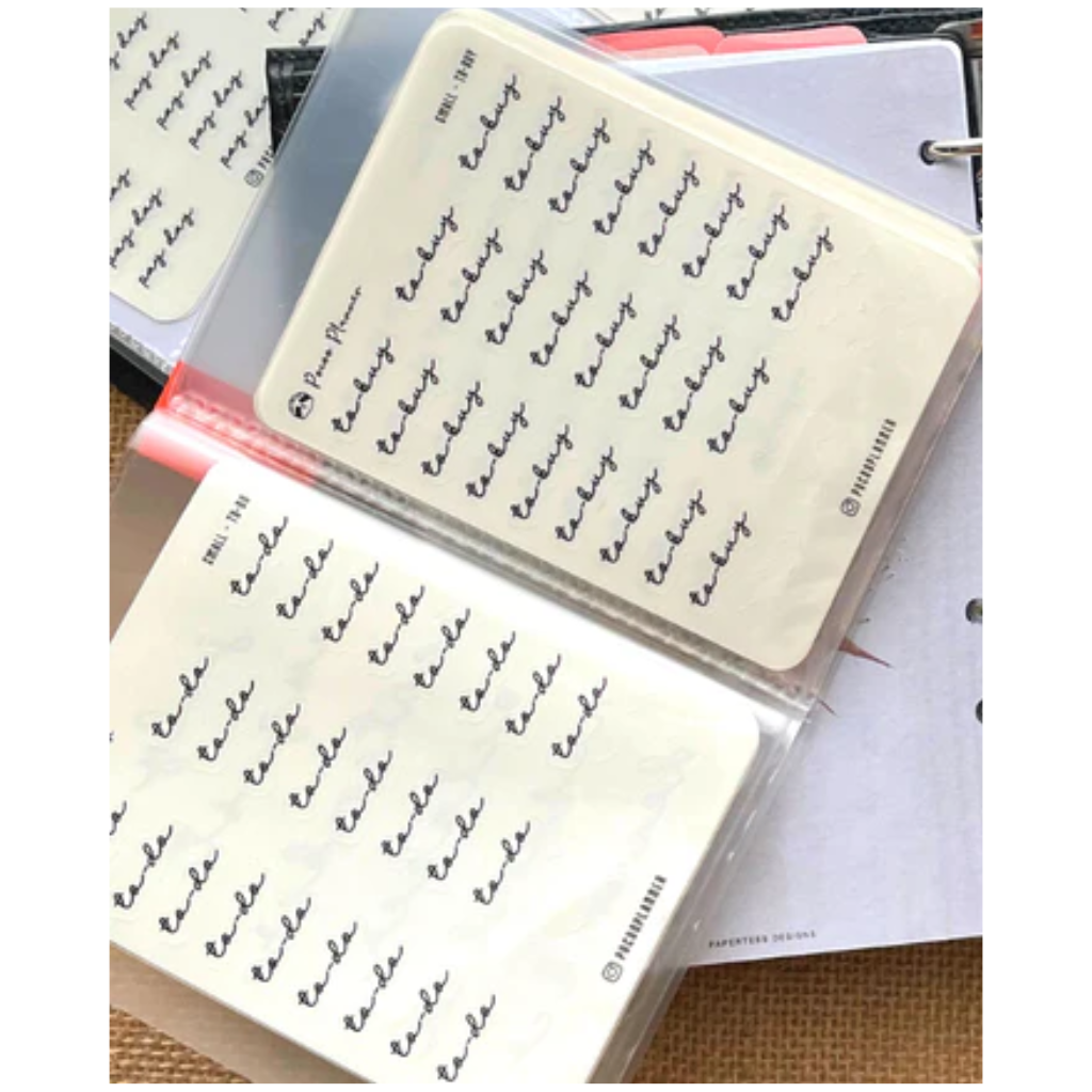 Pocoo Planner Monochrome Sticker or Titles