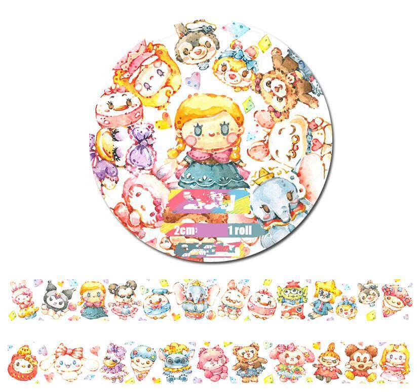 Washi Tape Lucky - Girl & Dolls