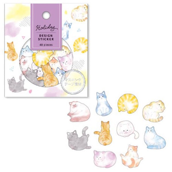 Mind Wave Holiday Design Sticker Cat