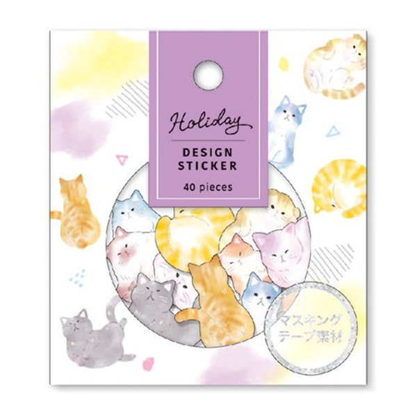 Mind Wave Holiday Design Sticker Cat