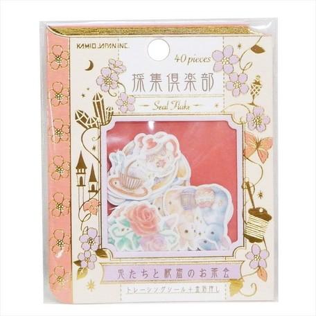 Kamio Japan Rabbit Time Flake Sticker