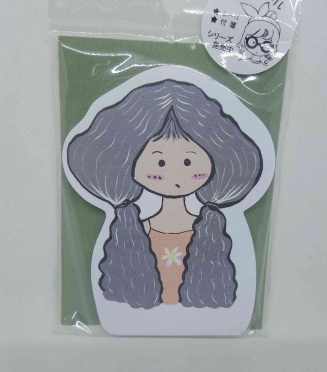 Nekoni Sticky Note Girls Hair Style - Hair Tied