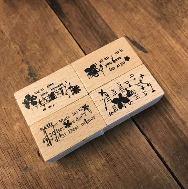 Chamil Garden Rubber Stamp Flower Set CH204