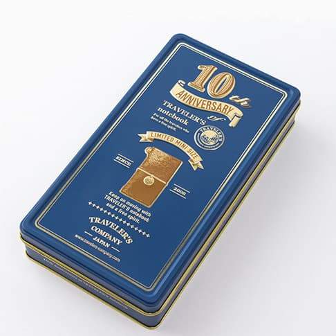 Midori Traveler&#39;s Notebook 10th Anniversary Can Set Mini Limited