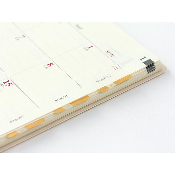 Midori Index Label Tirat Number Gold