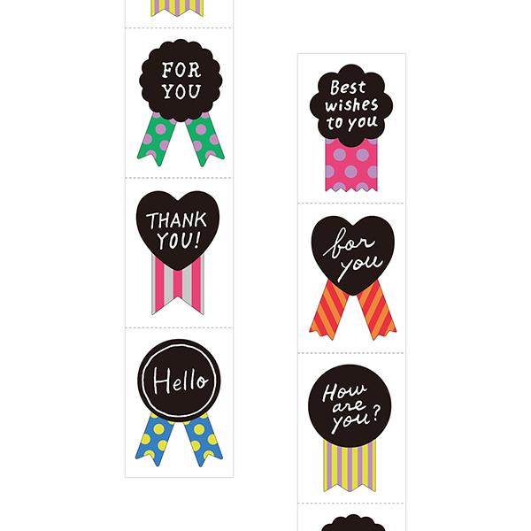 Midori Roll Seal Metallic Rosette Pattern