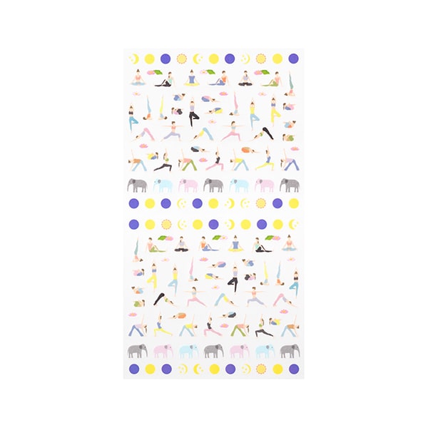 Midori Notebook Seal Achievement Yoga Pattern