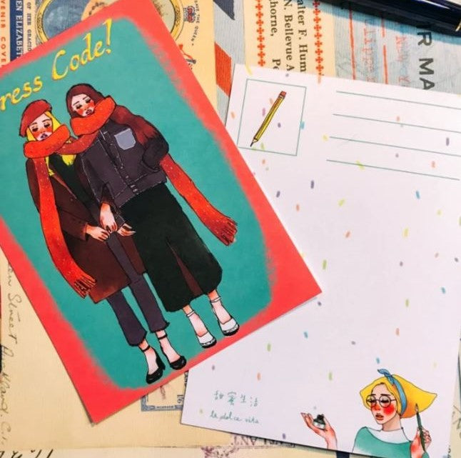 La Dolce Vita Postcard - Dress Code