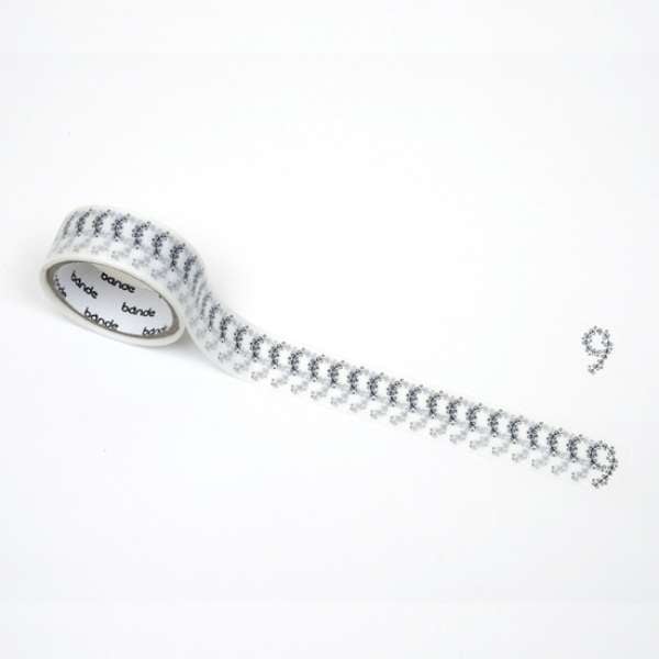 Bande Box Masking Roll Sticker Number 9