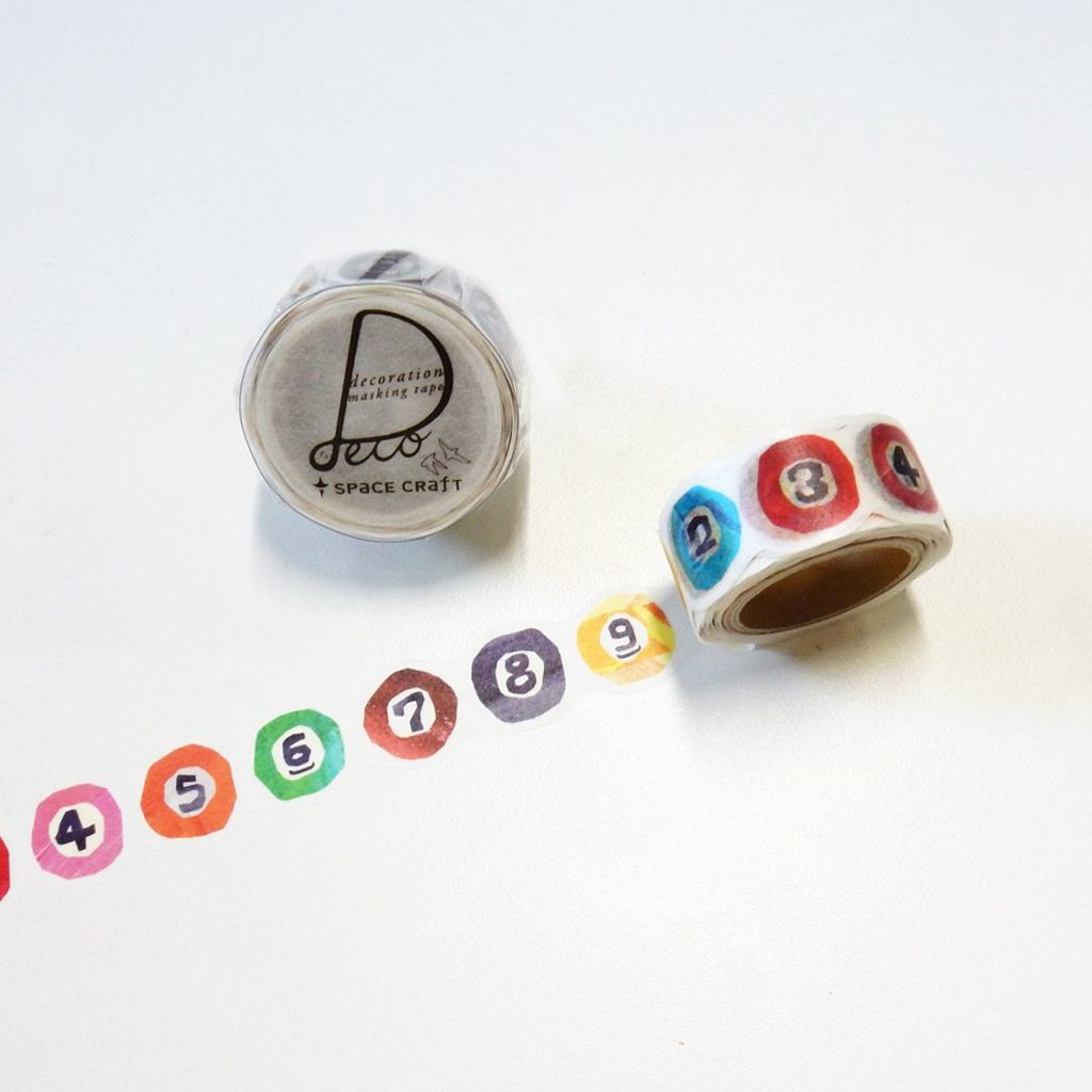 Round Top Masking Tape - Space Craft 9 Ball