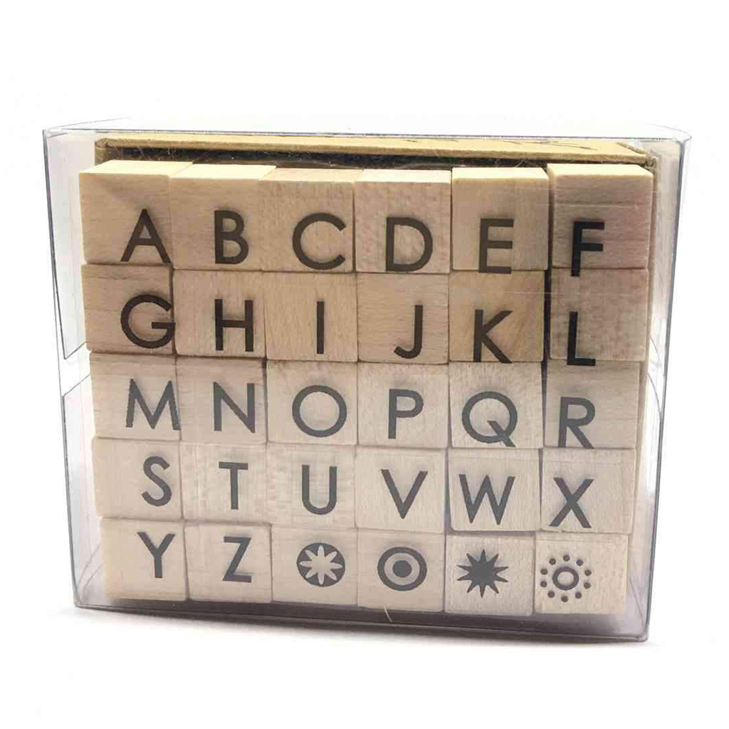 Micia Wooden Stamp Set - Alphabet ALP15