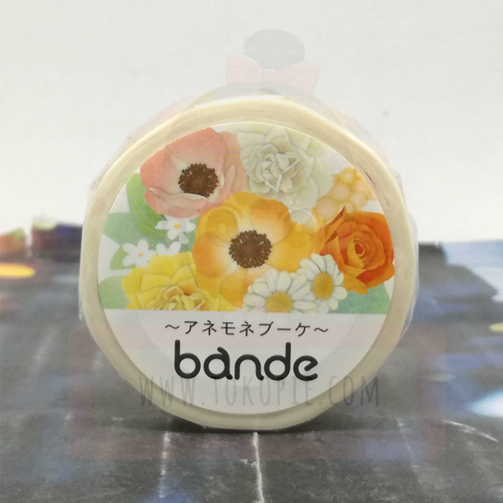 Bande March&#39;e Masking Tape - Anemone Bouquet