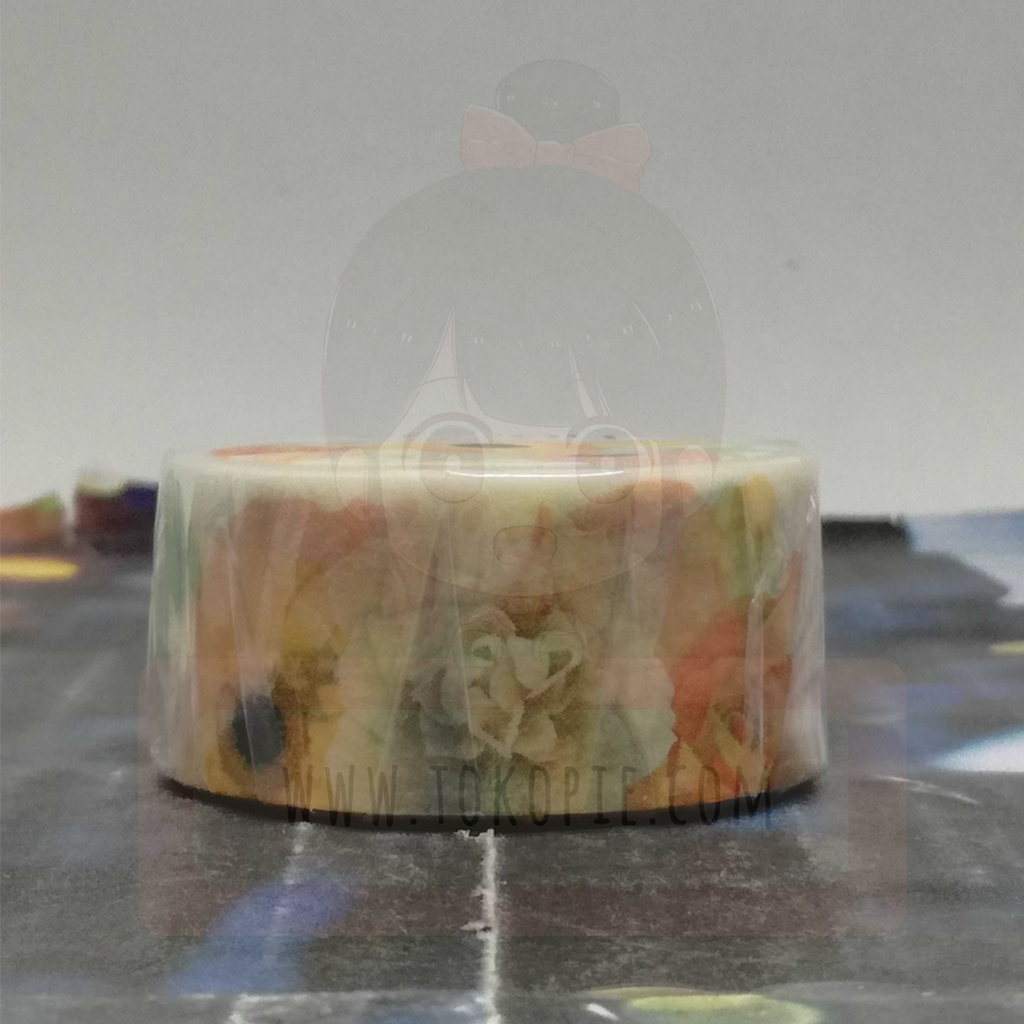 Bande March&#39;e Masking Tape - Anemone Bouquet