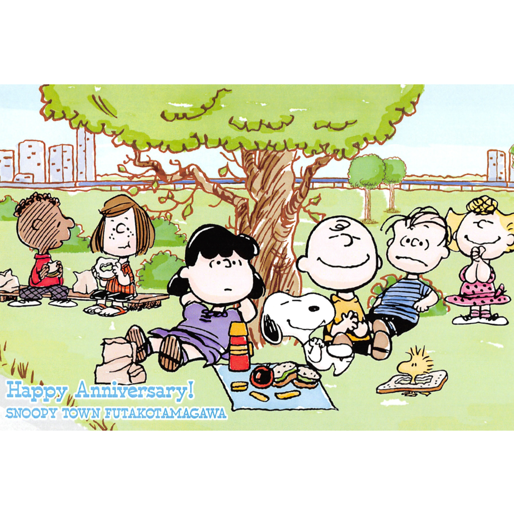 Peanuts Snoopy Town Futakotamagawa Postcard