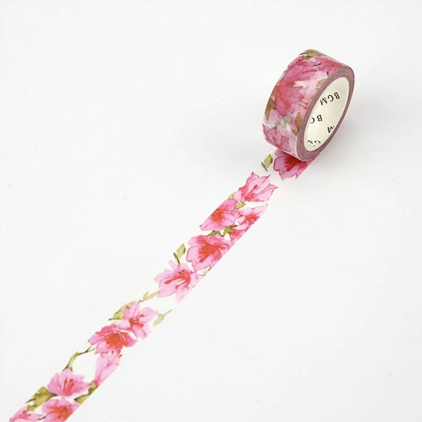 BGM Masking Tape Pink Flower Azalea