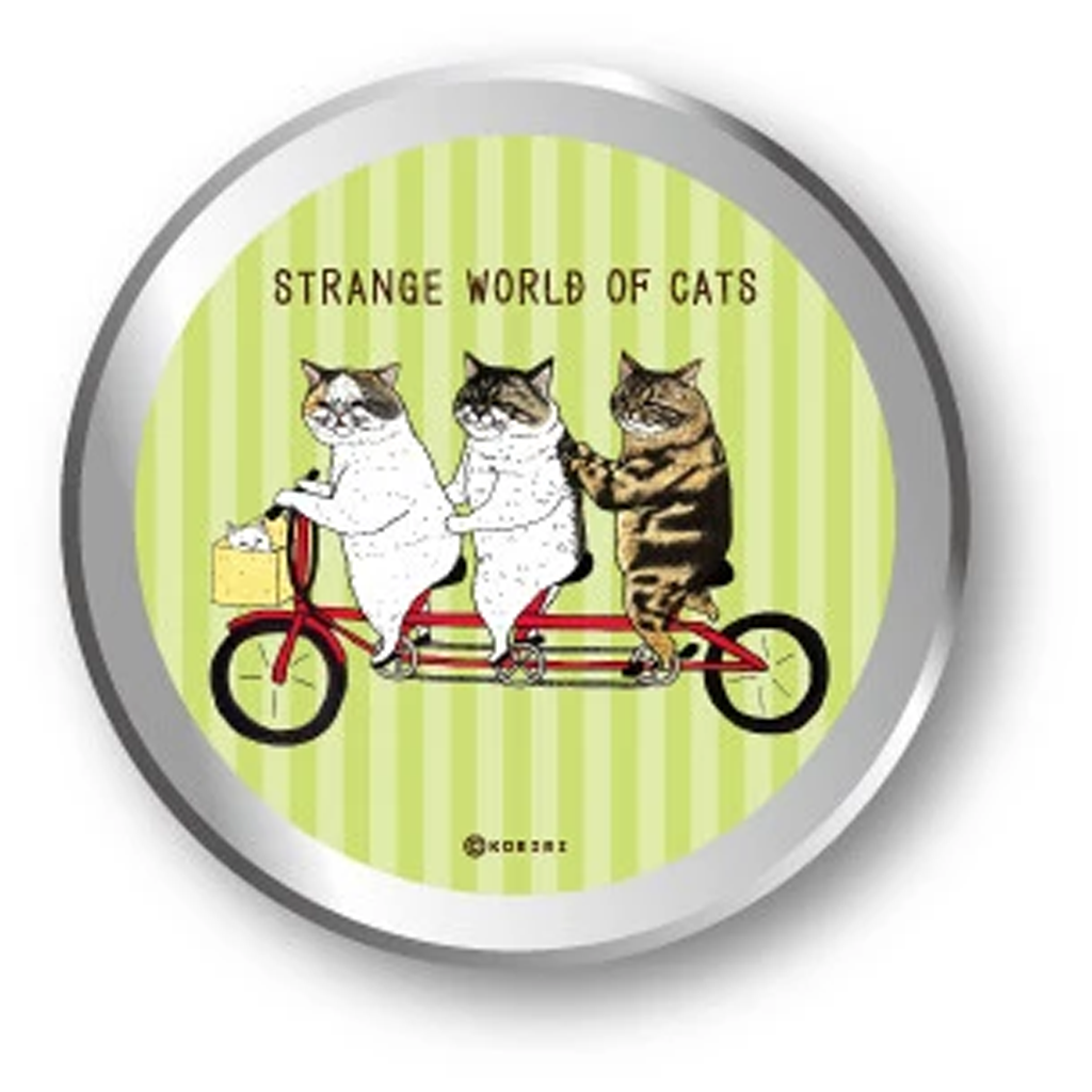 A Mysterious Cat World Can Sticker (Bicycle)