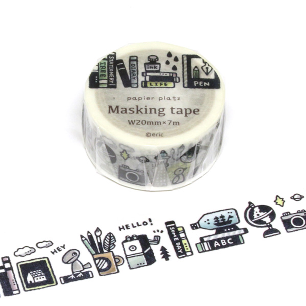 Papier Platz Masking Tape Bookshelf