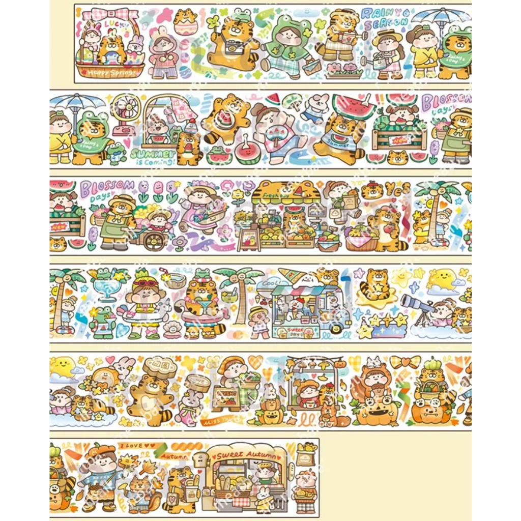 Meatball Year Of The Tiger 120cm Washi Sampler