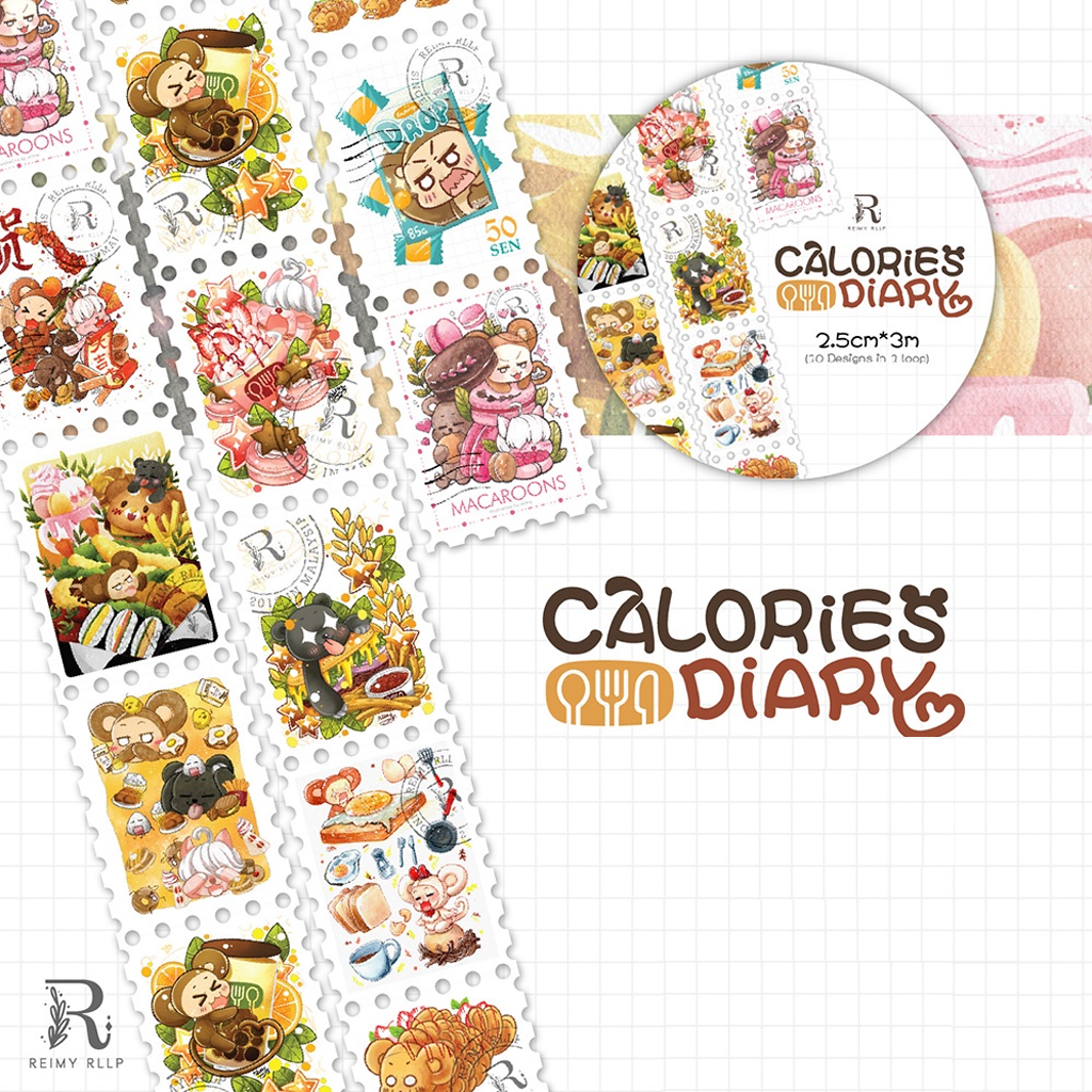 Reimy Ruby Washi Sampler Postage Stamp