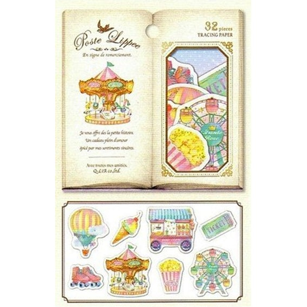Q-Lia Poste Lippee Carousel Flake Sticker