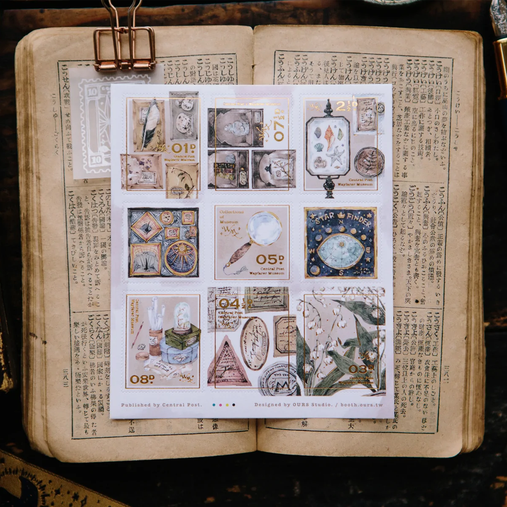 OURS Central Post Stickers Pack Collection Of Museum