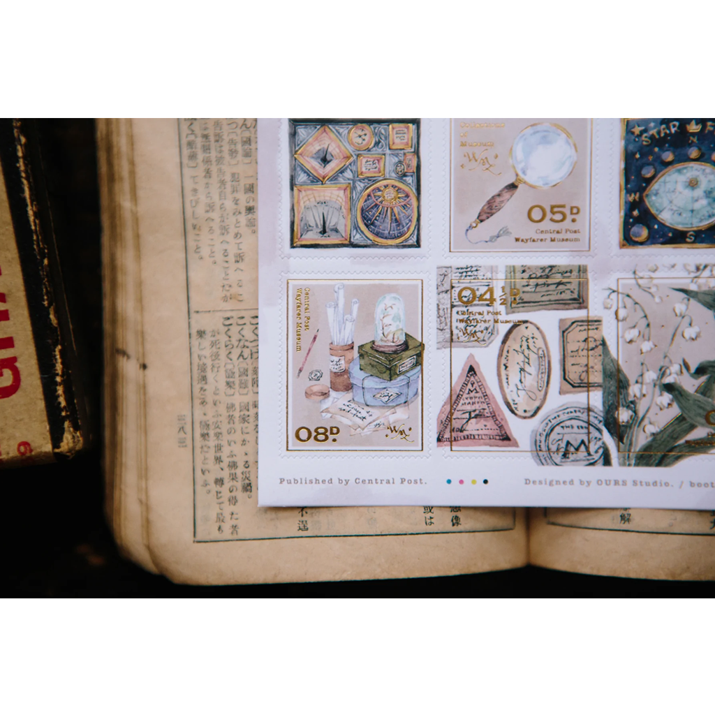 OURS Central Post Stickers Pack Collection Of Museum