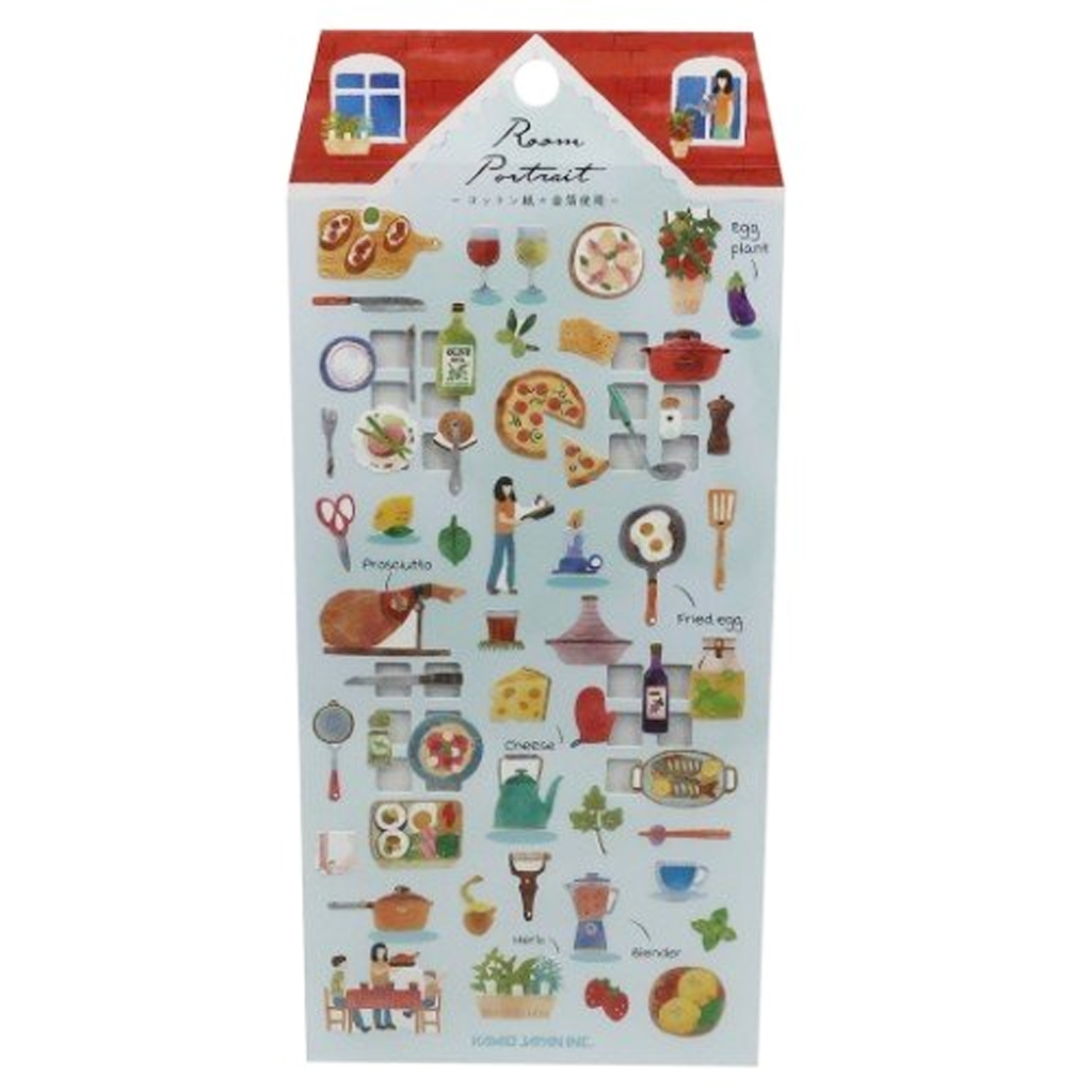Kamio Japan Room Portrait Sticker - Cooking And Food
