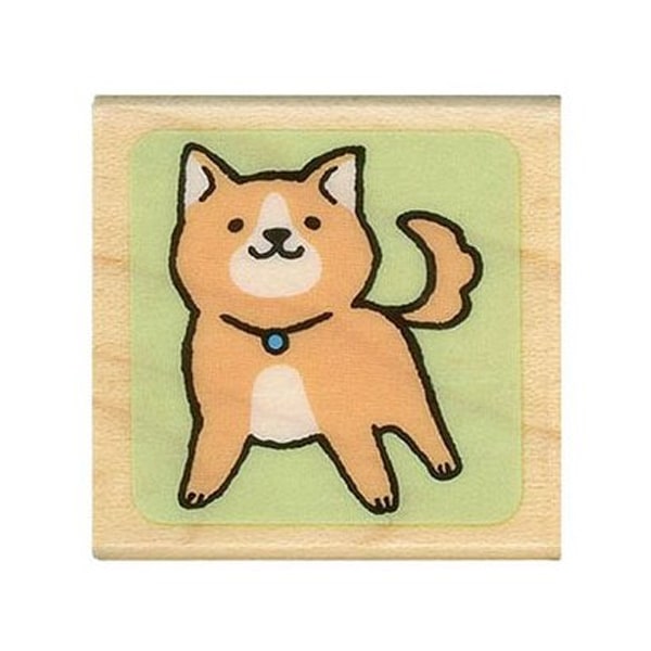 Kodomo No Kao Rubber Stamp - Shiba Inu Dog