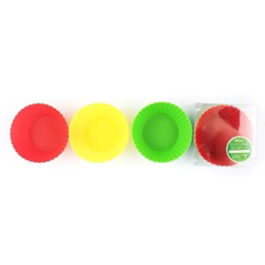 Silicon Side Dish Cup No.8 (4 Pieces) Vegetable Color