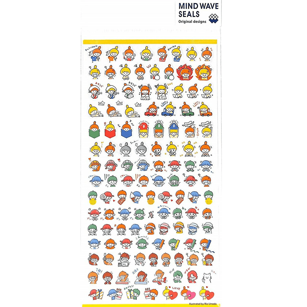 Mind Wave Sticker - Puchipuchi Happy Family Circle