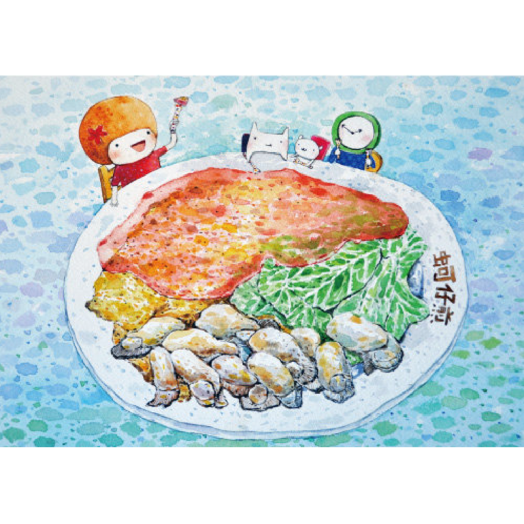 Whamimi Snack Series Postcard - Fried Oyster