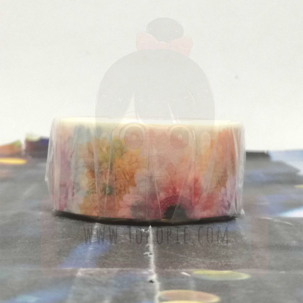 Bande March&#39;e Masking Tape - Gerbera Flower
