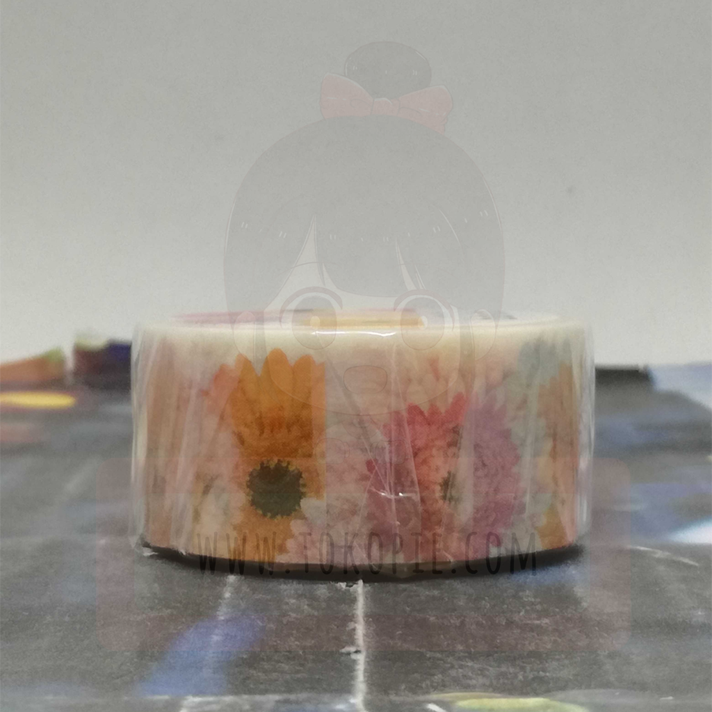 Bande March&#39;e Masking Tape - Gerbera Flower