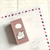 Kawaii Postman Rubber Stamp - Hedgehog