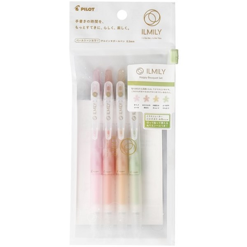 Pilot ILMILY Juice Gel Ink Ballpoint Pen Happy Bouquet Set