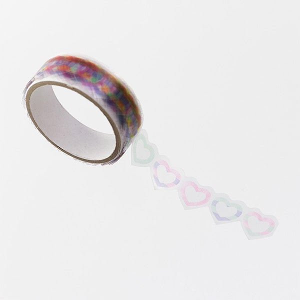 Midori Notebook Sticker Heart Pattern