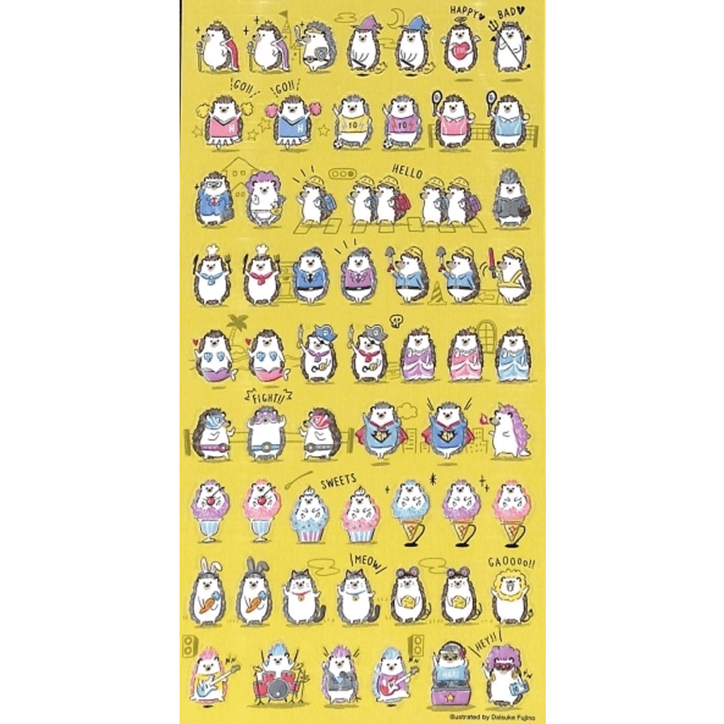 Mind Wave Sticker - Hedgehog Warrior