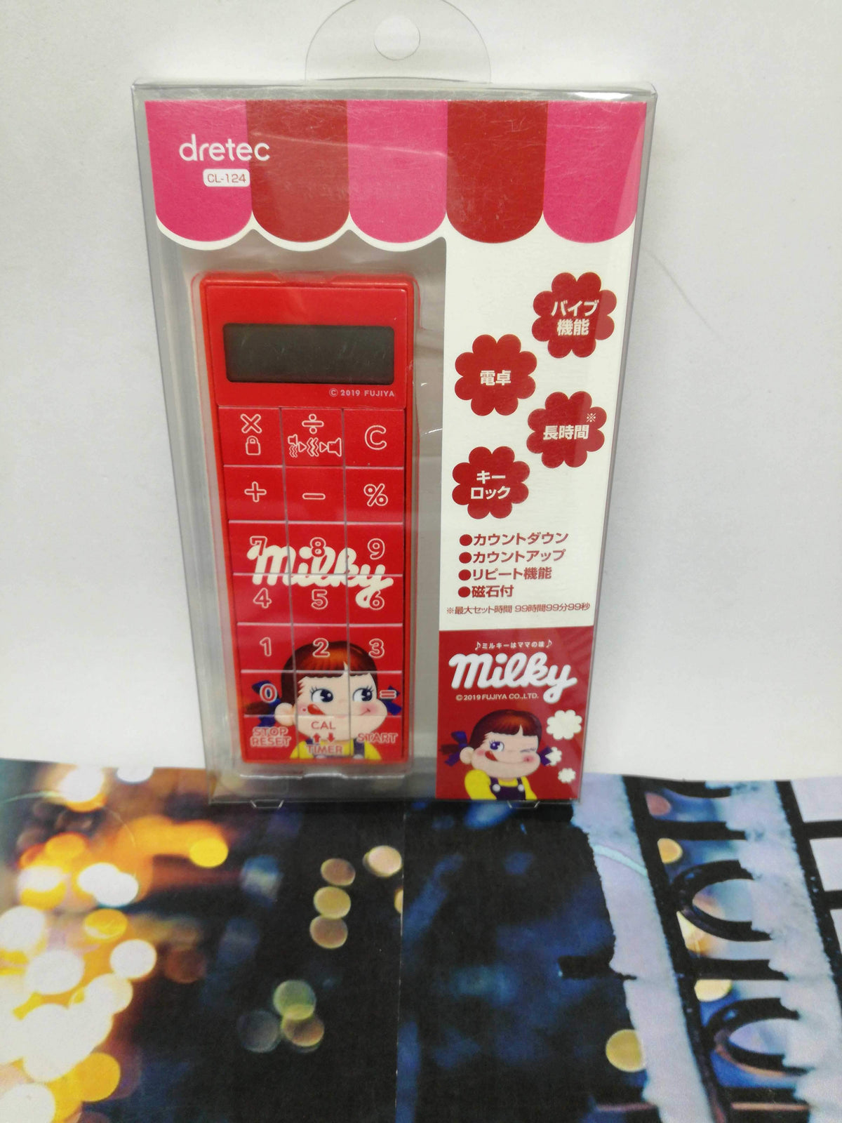Dretec Calculator Milky Peko - Red