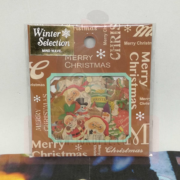 Winter Selection Mind Wave Flake Sticker - Santa