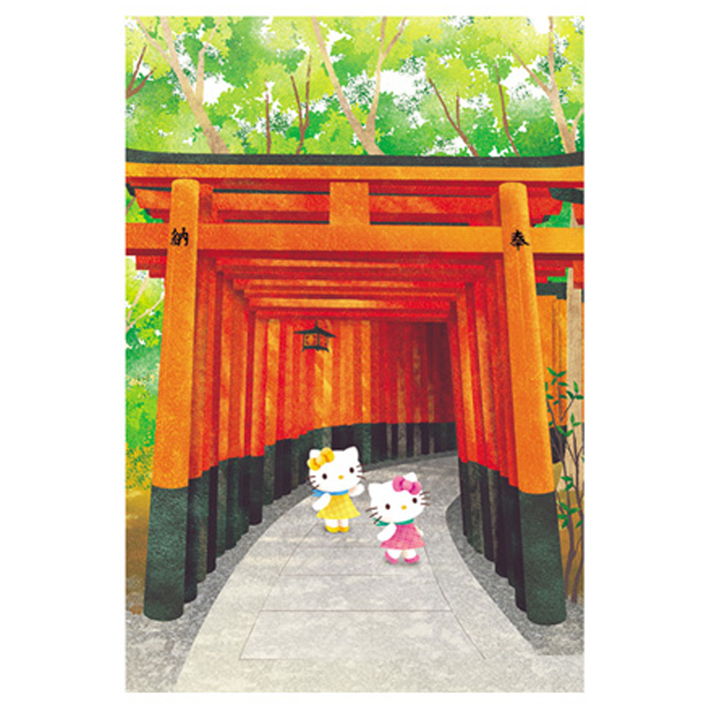 Sanrio Hello Kitty Fushimi Inari Taisha Postcard