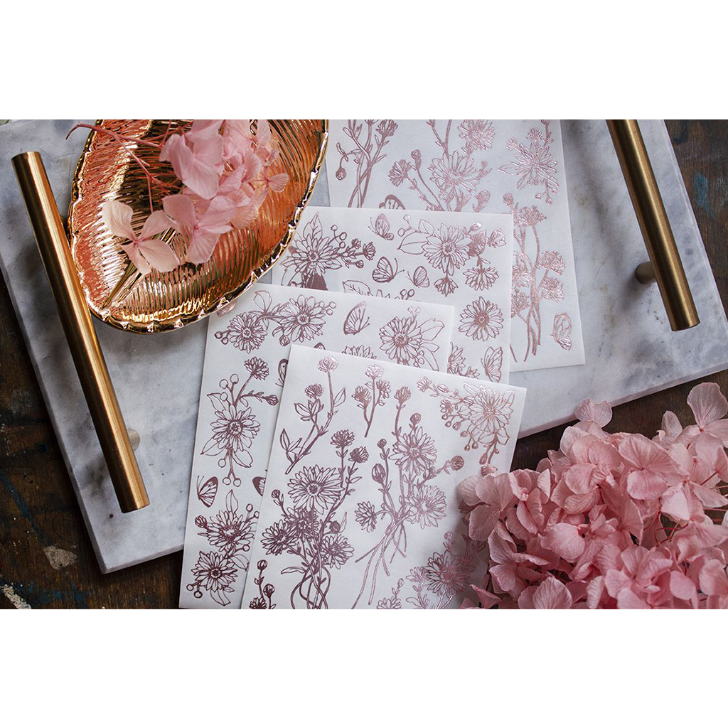 Loidesign Pink Gold Washi Sticker - Inulin Yaxiang