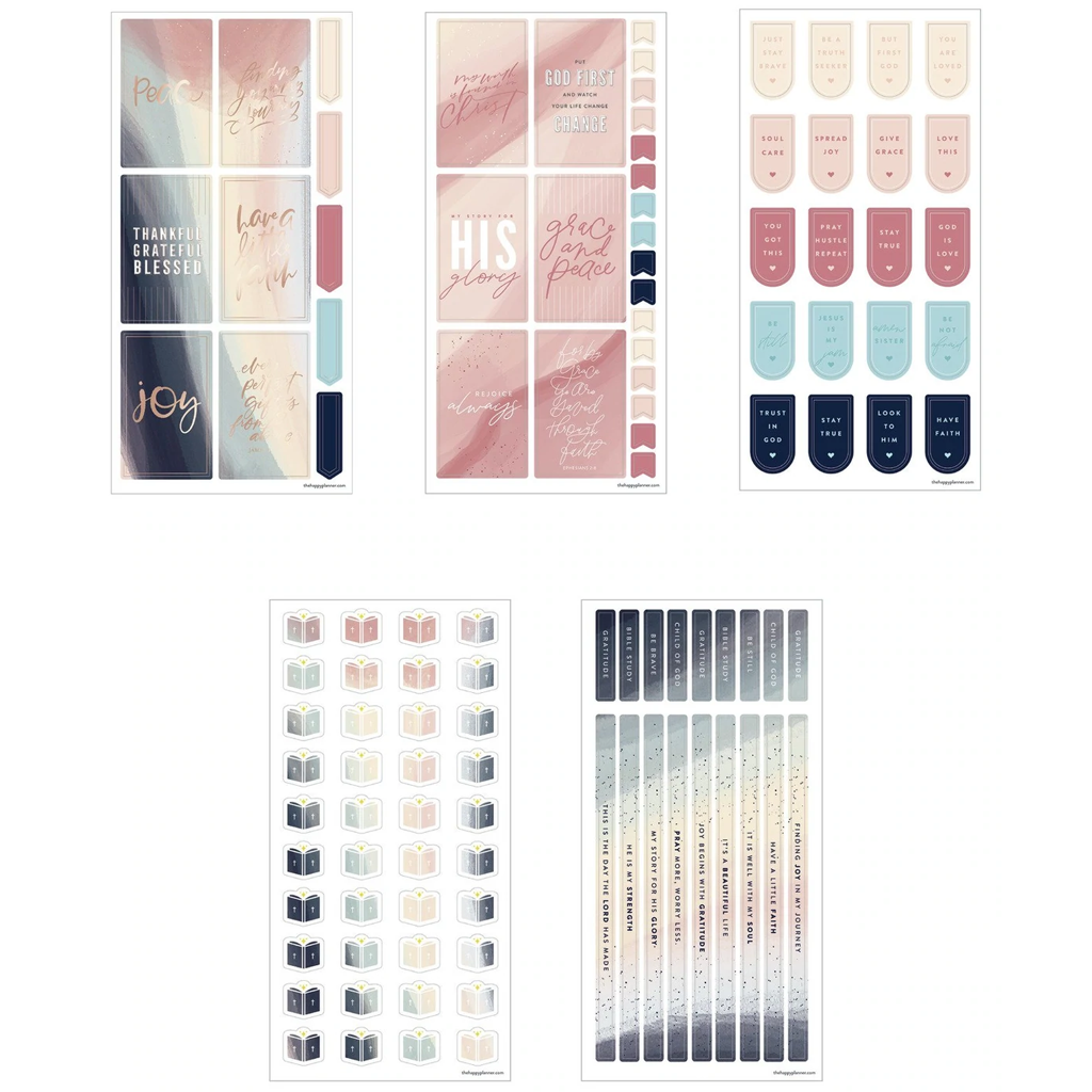 The Happy Planner Sticker Sheets - Joy &amp; Faith