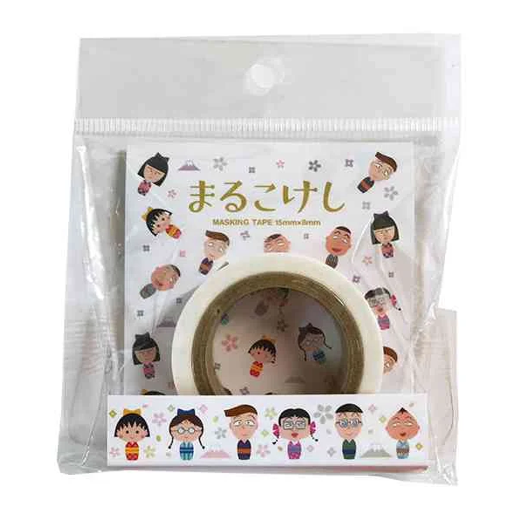 Chibi Maruko-chan Masking Tape Maruko Kokeshi