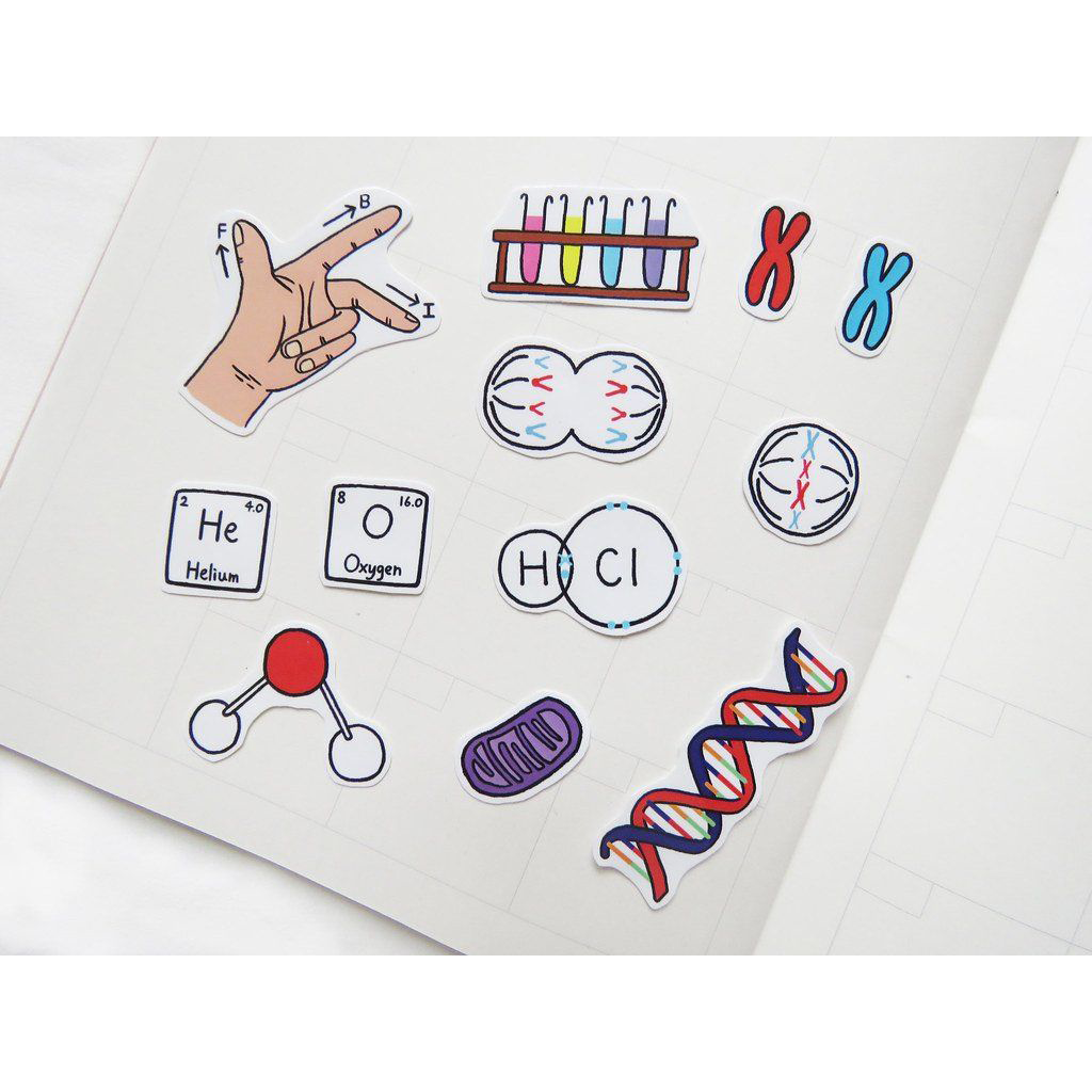 Lorak&#39;s Handmade Biophysical Chemistry Sticker Set