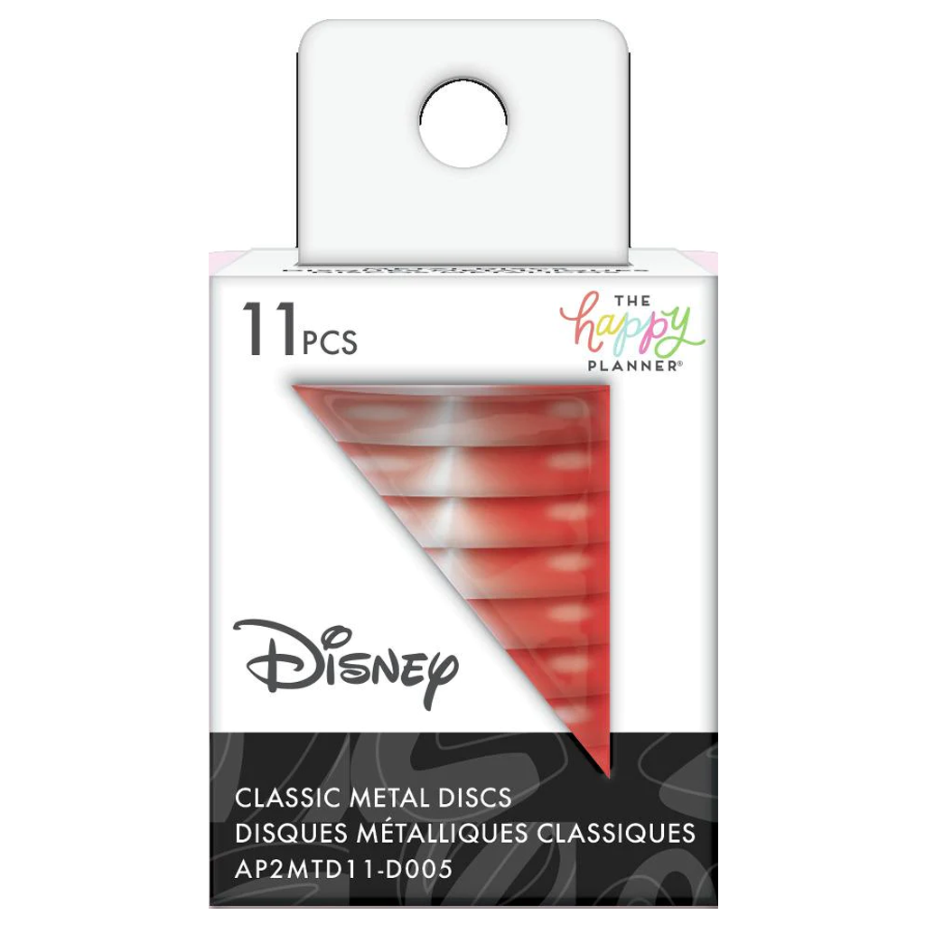 The Happy Planner Disney Mickey Mouse Medium Metal Disc Set - Red