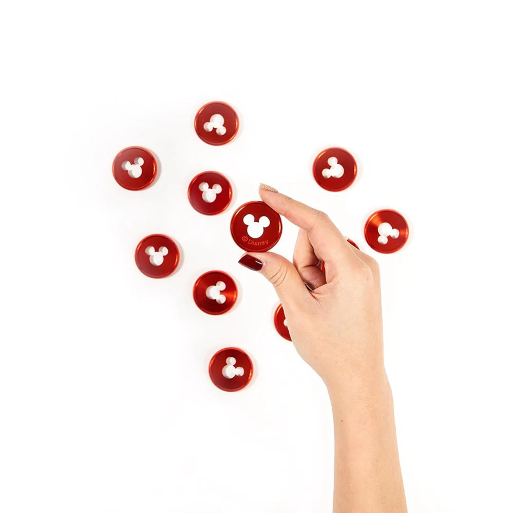 The Happy Planner Disney Mickey Mouse Medium Metal Disc Set - Red