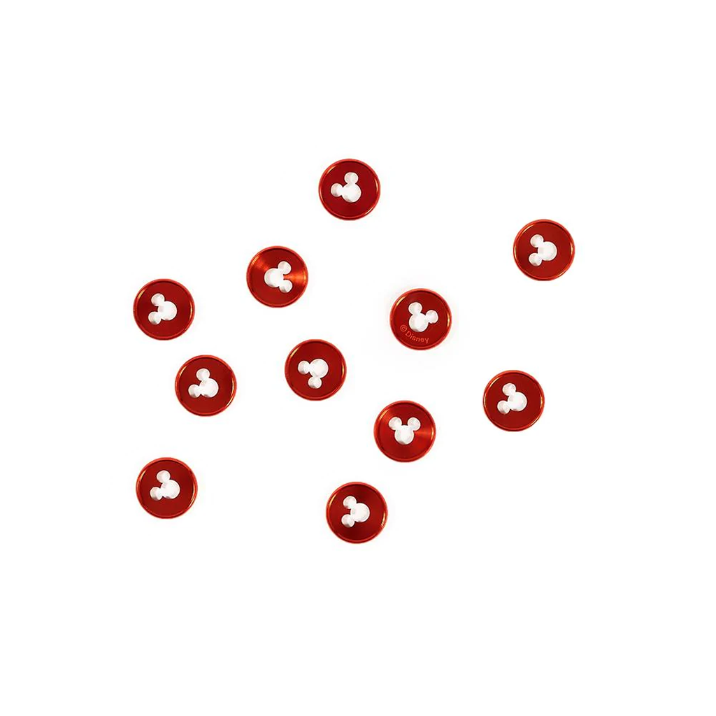 The Happy Planner Disney Mickey Mouse Medium Metal Disc Set - Red