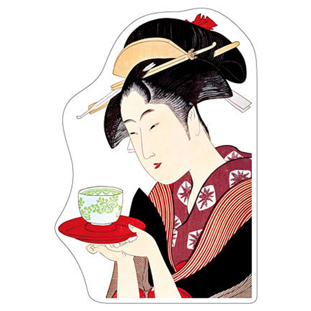 Pinup Japan Post Card Famous Beauty Rokuke Selection Naniwaya Okita