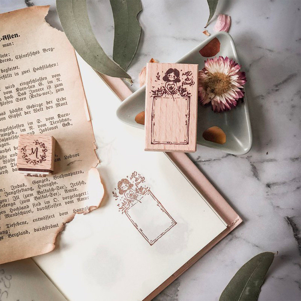 Meow Illustration Stamp - Note De Flower