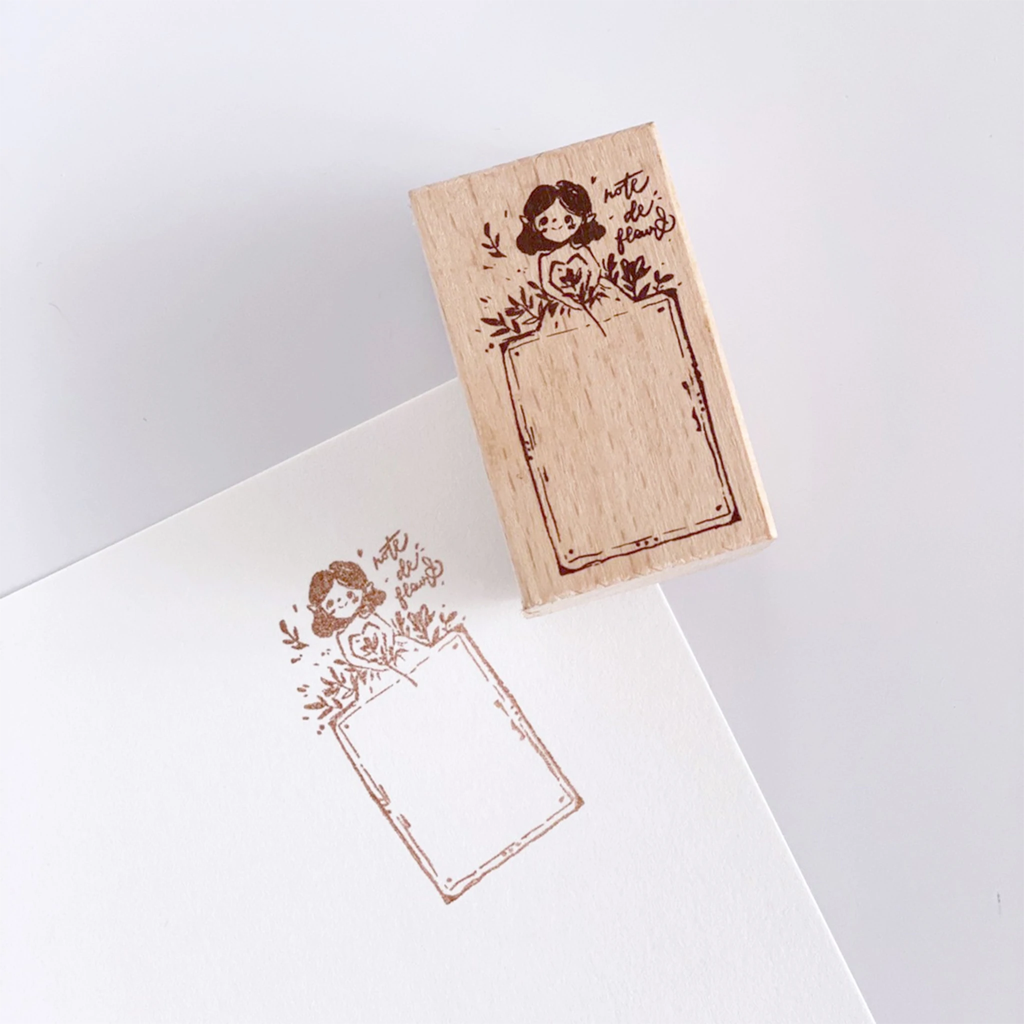 Meow Illustration Stamp - Note De Flower